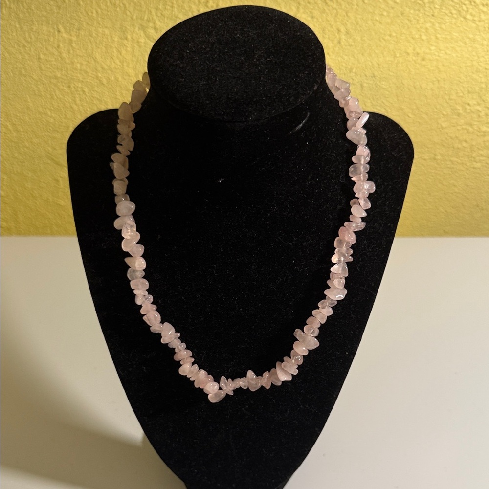 Pink Quartz Necklace